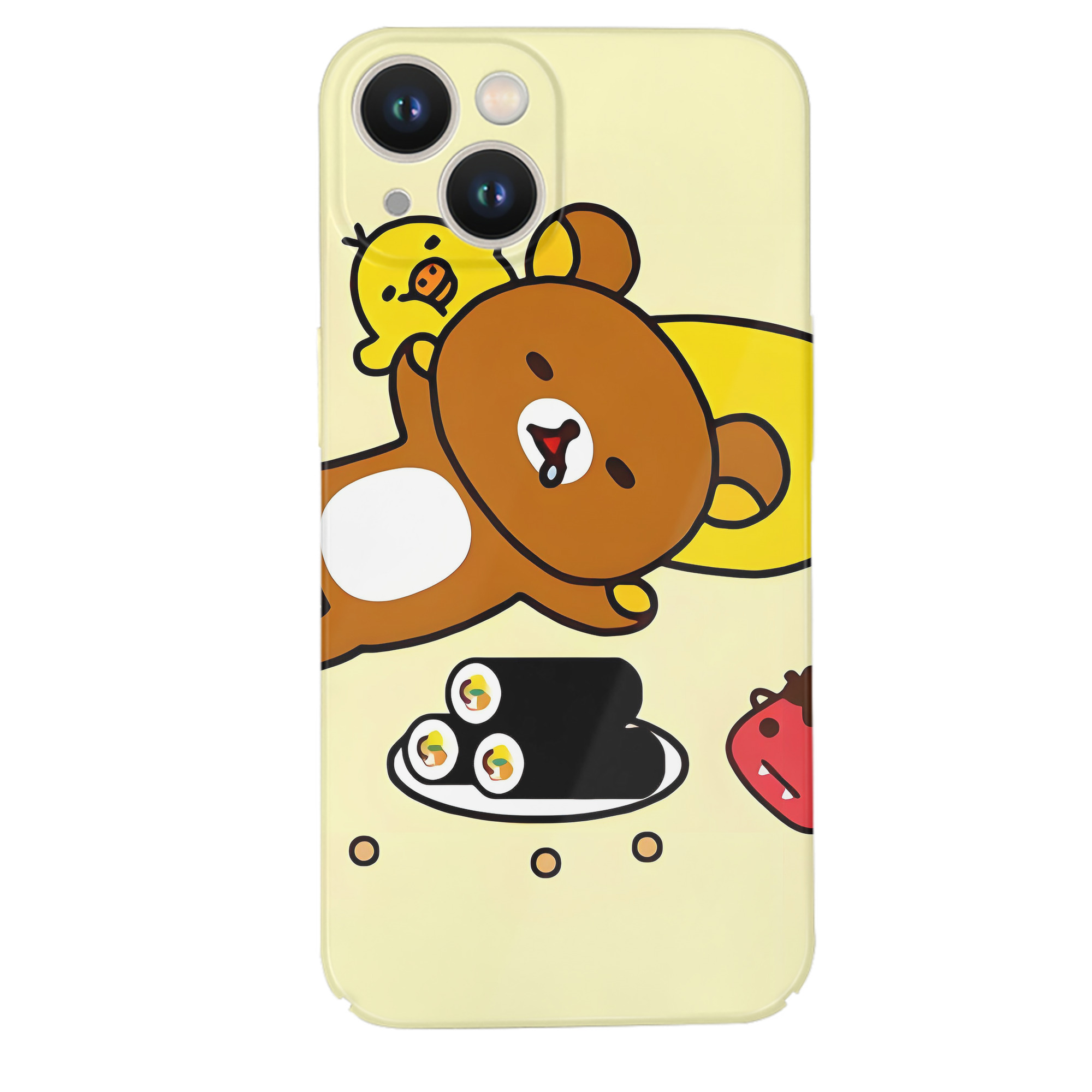 （画像用） リラックマ リラックマ キイロイトリ Rilakkuma Korilakkuma Kiiroitori 【iPhone 14シリーズ対応】ハードケース